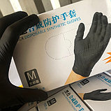 Перчатки чёрные нитриловые разм .S по 100 шт., фото 2