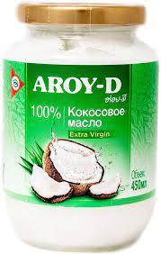 Кокосовое масло Aroy-D нерафинированное extra virgin, 450 мл. (Индонезия)