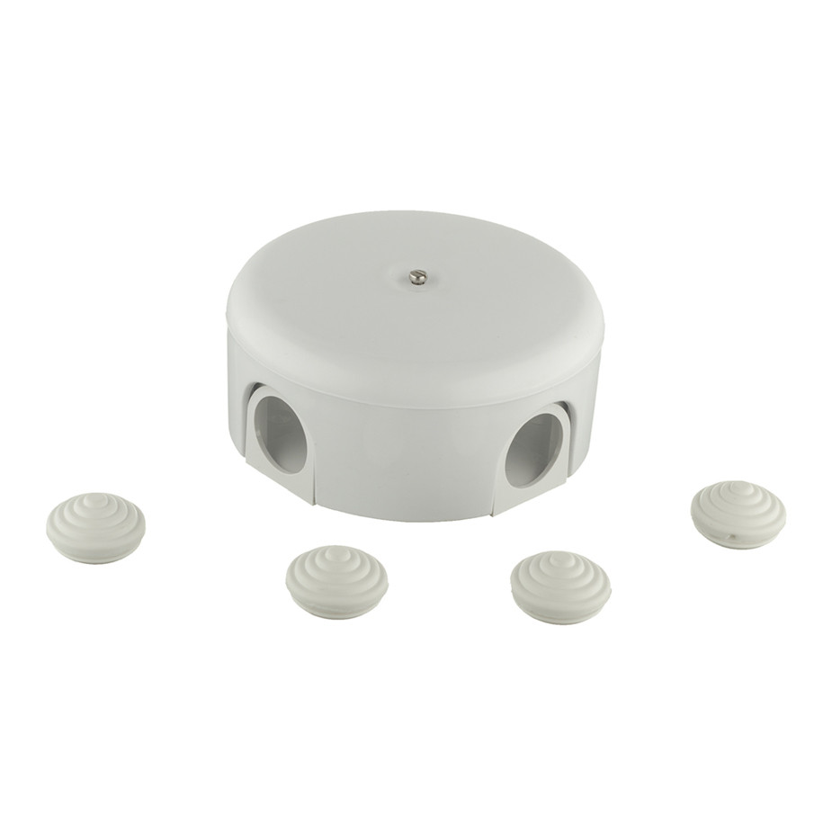 Распределительная коробка 110мм, цвет белый, пластик