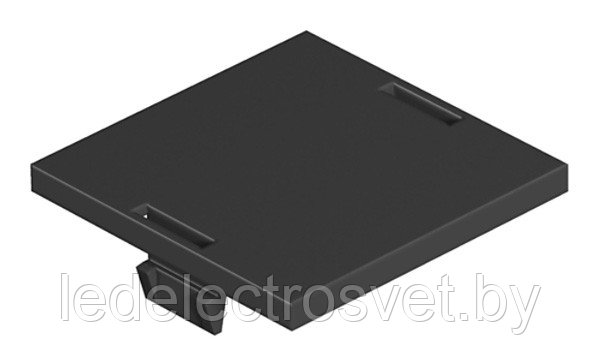 Заглушка LP 45 для модульных рамок, 2M, 45х45мм, черный, полиамид - фото 1 - id-p153664070