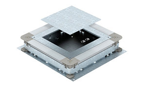 Основание UGD250-3 6 монтажное, с крышкой для лючков GES6, для стяжки h=70-125мм, конв. оцинк.