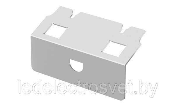 Суппорт DT UH2 C, 2 модуля RJ45, тип С, для лючка UDHOME2, нерж. cталь