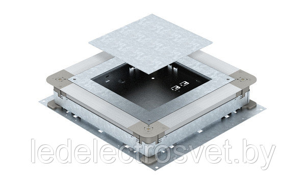 Основание UGD250-3 4 монтажное, с крышкой для лючков GES4, для стяжки h=70-125мм, конв. оцинк.