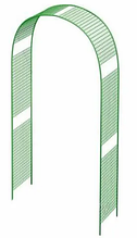 Арка садовая прямая Узкая решетка разборная (выс. 2,55м, шир.1,2м, гл.0,26м)