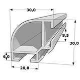 Алюминиевый профиль: Стойка скруглённая A12, фото 2