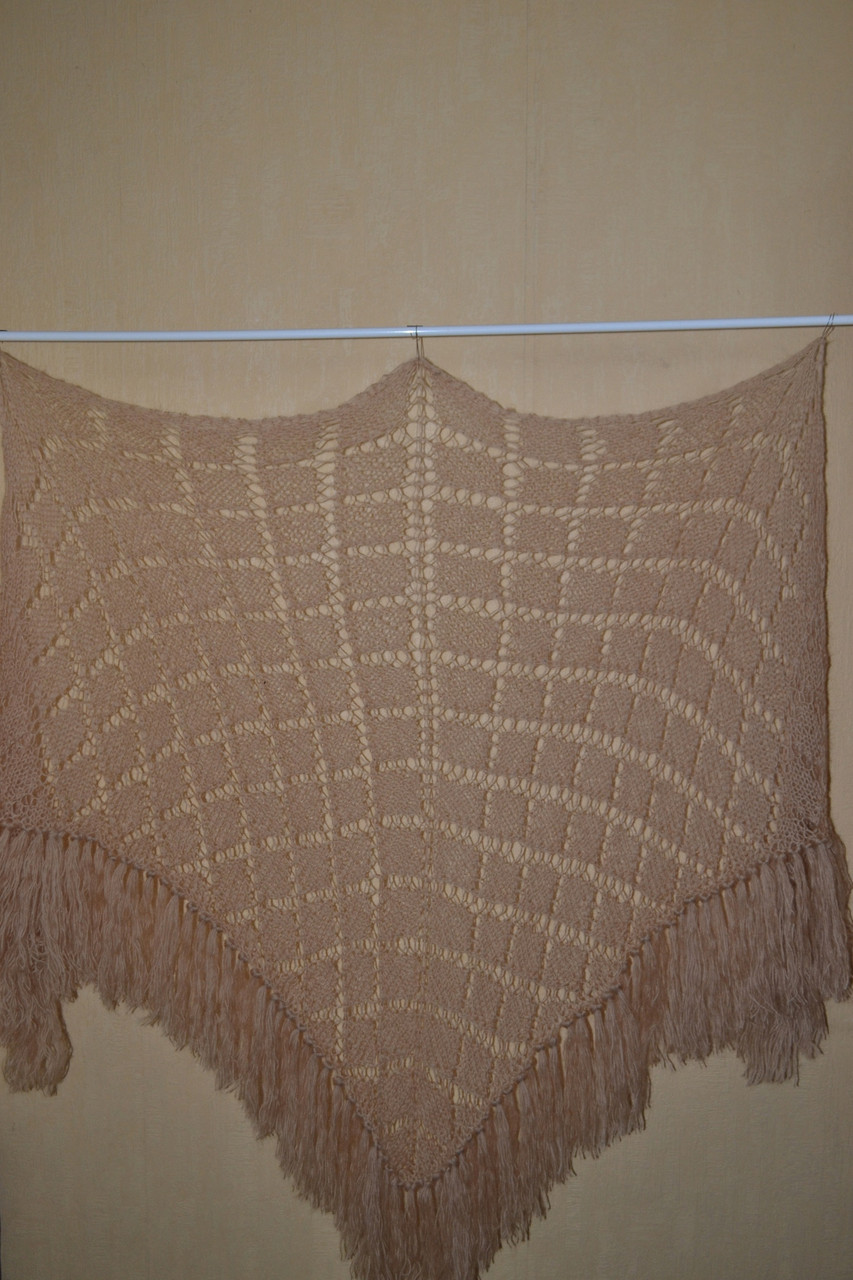 Купить платок женский большой вязаный спицами - фото 7 - id-p106128765