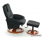 TV-кресло Calviano 92 с пуфом (черное, массаж), фото 2