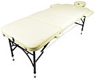 Массажный стол складной Atlas sport Strong (70 см 3-с алюминиевый усиленная столешница) бежевый, фото 3