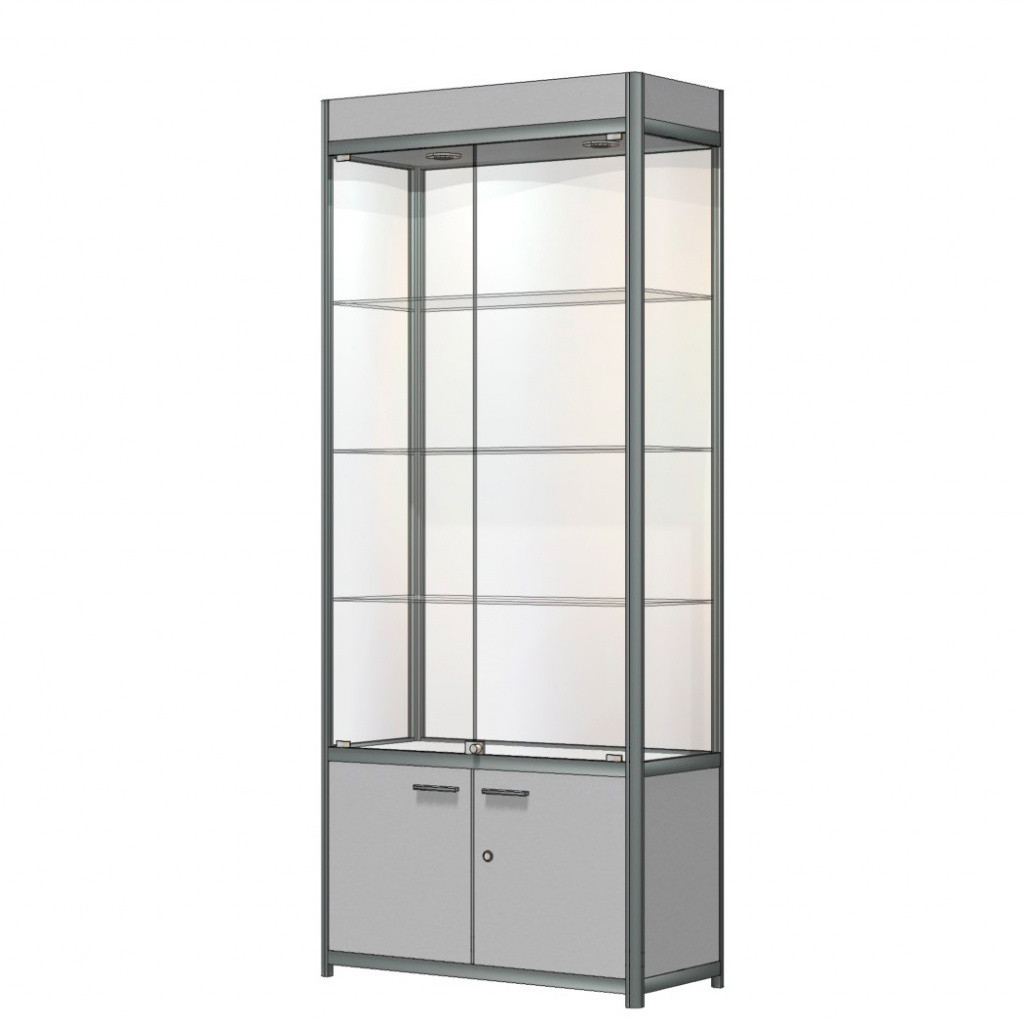 Витрина из алюминиевого профиля Витрина Плюс EuroShop ВП2-900х400х2100