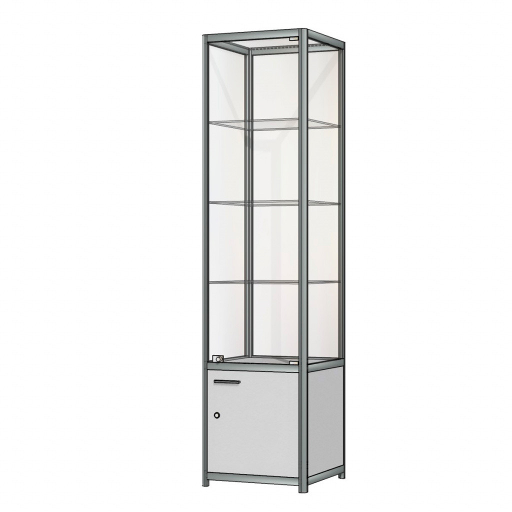 Витрина из алюминиевого профиля Витрина Плюс EuroShop ВП3-500х500х2000