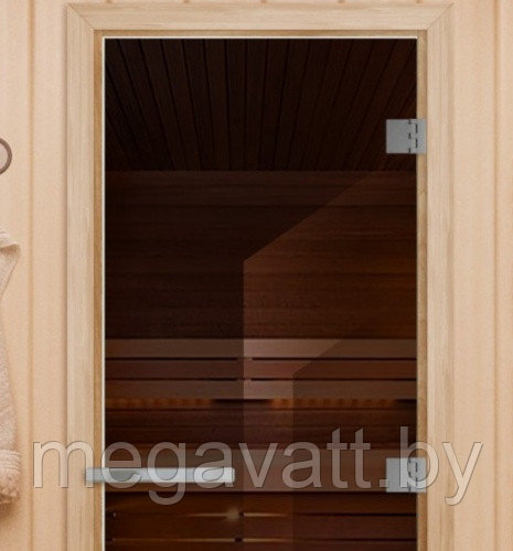 DoorWood 700x1900 "ЭТАЛОН" (бронза, 10мм, коробка Ольха) - фото 2 - id-p153789256