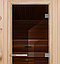 DoorWood 700x1900 "ЭТАЛОН" (бронза, 10мм, коробка Ольха), фото 2