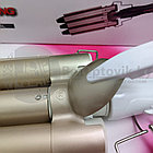 Тройная плойка для создания крупных локонов Hair Curler Wang D28, фото 2