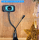 Веб-камера USB для компьютера PC camera В21 Black с микрофоном, разрешение 640х480, подсветка, длина кабеля, фото 8