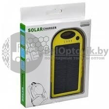 УЦЕНКА Внешний аккумулятор на солнечных батареях Solar Сharger 5000mAh Черный - фото 2 - id-p153789583
