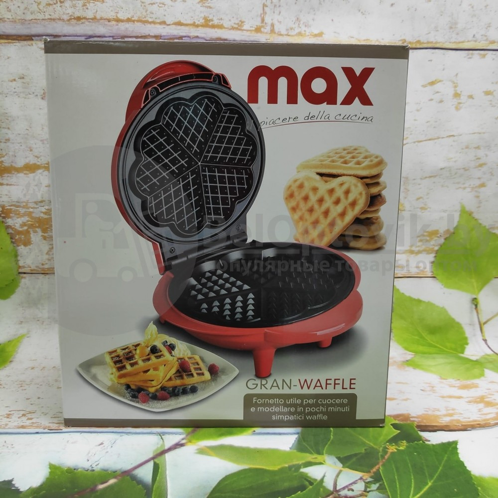 Оригинальное долговечное покрытие Прибор для приготовления домашних вафель (вафельница) MAX Grand Waffle - фото 3 - id-p153789599