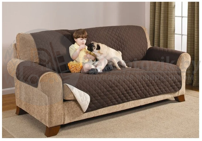 Покрывало на диван двустороннее Couch Coat Защитная накидка от домашних питомцев - фото 4 - id-p153789624