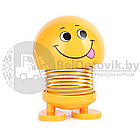УЦЕНКА. Смайлик на пружине Smailiung Face/игрушка антистрессовая для панели в авто, MIX, фото 7