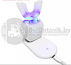 Ультразвуковая электрическая отбеливающая зубная щетка Toothbrush Cold Light Whitening Синий, фото 7