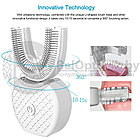 Ультразвуковая электрическая отбеливающая зубная щетка Toothbrush Cold Light Whitening Белый, фото 6