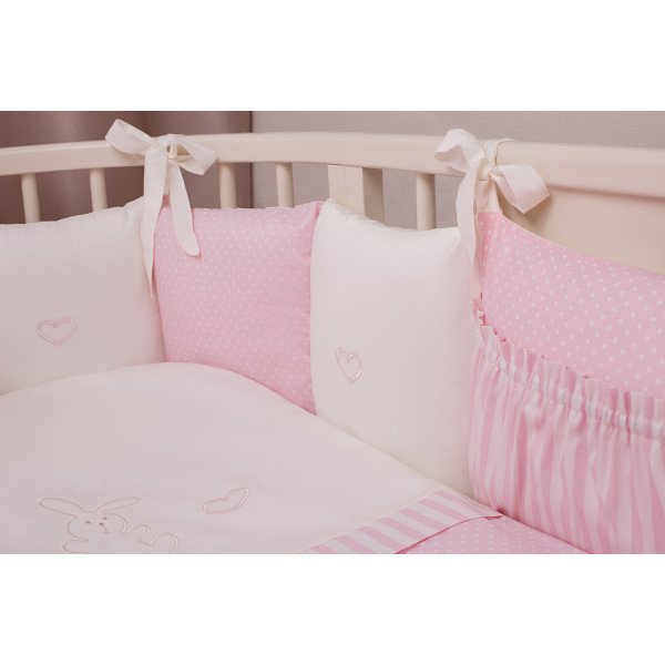Комплект в овальную кроватку Perina Неженка розовый 125х75см 7пр - фото 1 - id-p153787057