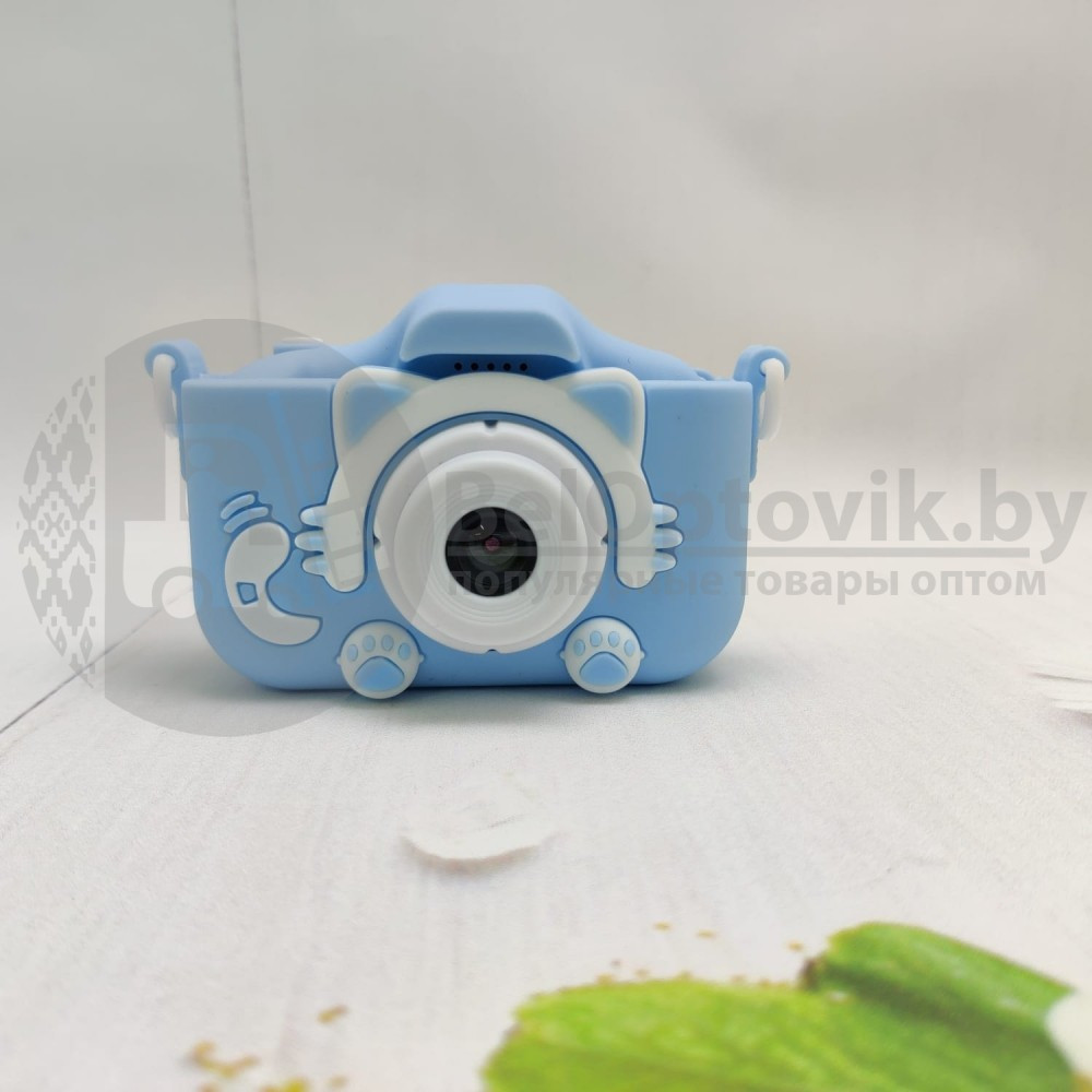 (VIP качество) Детский фотоаппарат Childrens Fun Camera Моя первая селфи камера 2 Голубая собачка - фото 3 - id-p153787519