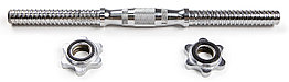 Гриф для гантелей ATLAS SPORT 25*400мм 1,65 кг (полнотелый) с железной ручкой