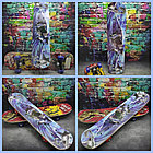 Детский скейтборд, размер 60x15см, пластиковые колеса 45мм Король улиц, фото 4