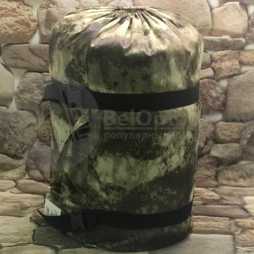 Спальный мешок с подголовником Stalker Military Style одеяло (22595, изософт, до -20С), РФ - фото 2 - id-p153787747