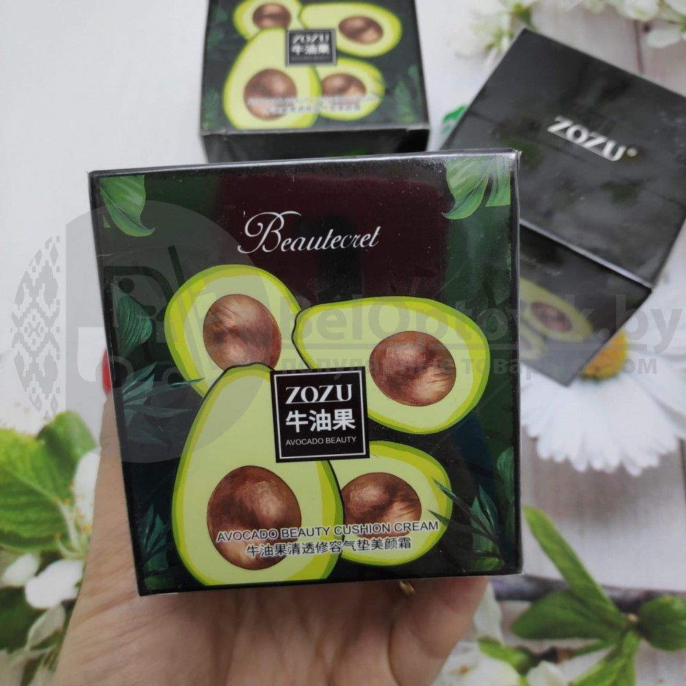 Кушон - тональный крем с экстрактом авокадо Zozu Beautecret Avocado Beauty Cushion Cream, 20 g - фото 10 - id-p153788140