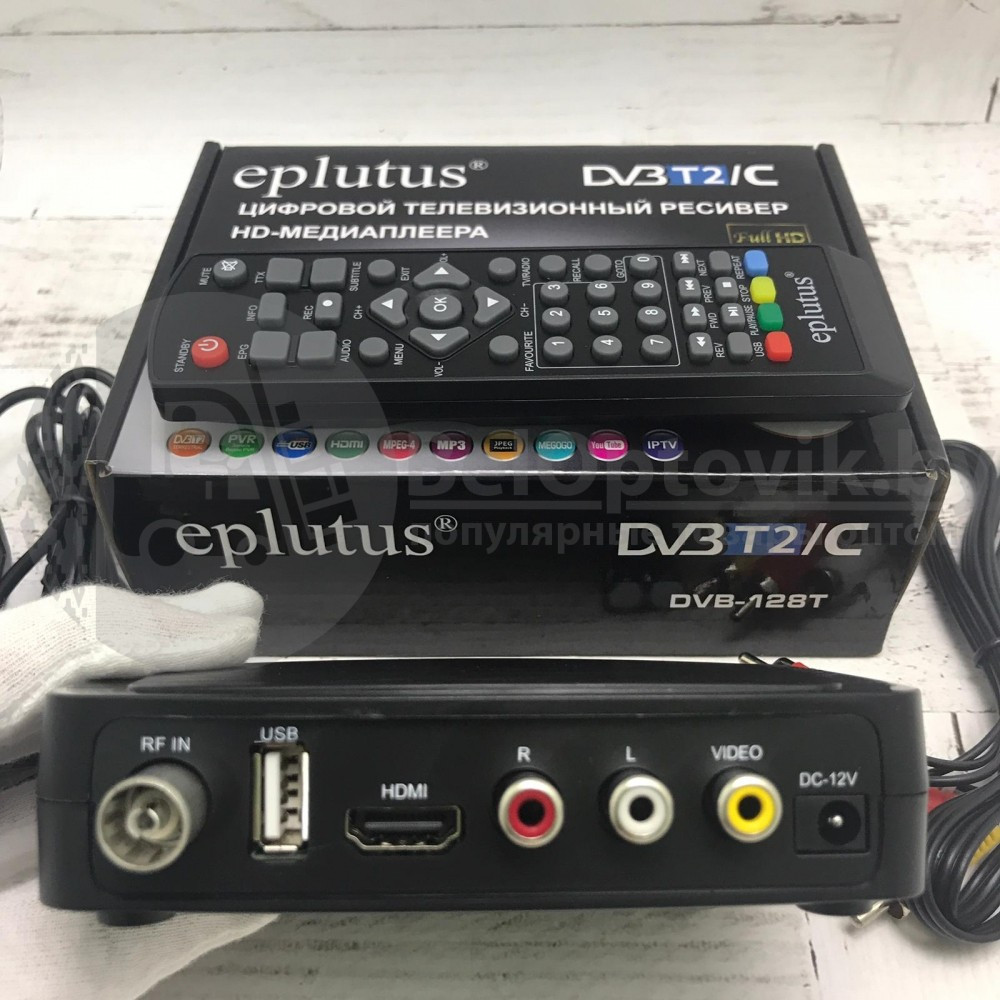 (Оригинал) Цифровой HD TV-тюнер DVB-T2 Eplutus DVB-128T - фото 6 - id-p153788174