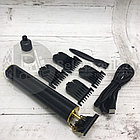 Профессиональный портативный триммер- окантовочная машинка ProMozer MZ-9830 (4 сменные насадки)  Black, фото 6