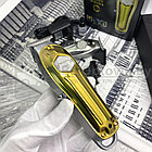 Профессиональный портативный триммер- машинка для стрижки ProMozer MZ-9832 (3 сменные насадки)  Gold (Золото), фото 2