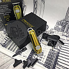 Профессиональный портативный триммер- машинка для стрижки ProMozer MZ-9832 (3 сменные насадки)  Gold (Золото), фото 7