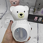 Увлажнитель - аромадиффузор воздуха Медвежонок Bear Humidifier с подсветкой, 150 ml,220V Оранжевый, фото 3