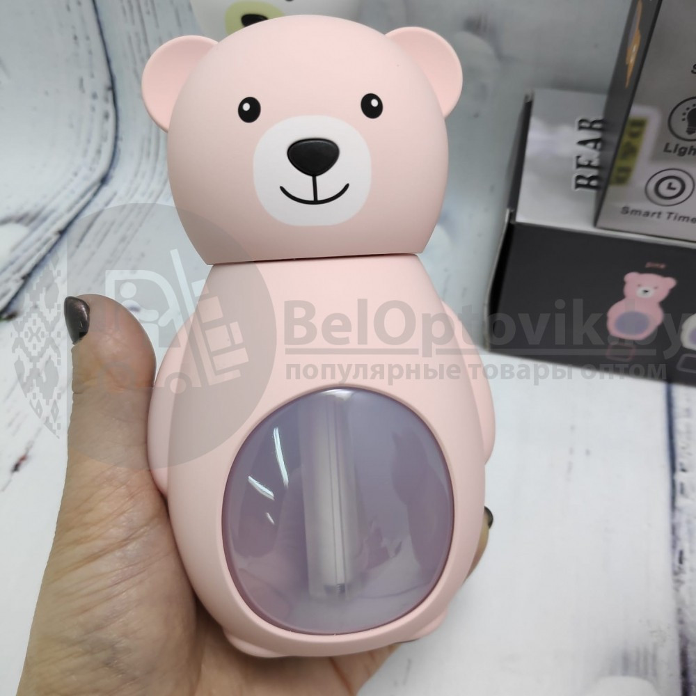 Увлажнитель - аромадиффузор воздуха Медвежонок Bear Humidifier с подсветкой, 150 ml,220V Оранжевый - фото 4 - id-p153788248