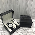 Подарочный набор 2 в 1 мужские кварцевые часы и браслет Модель 26, фото 10
