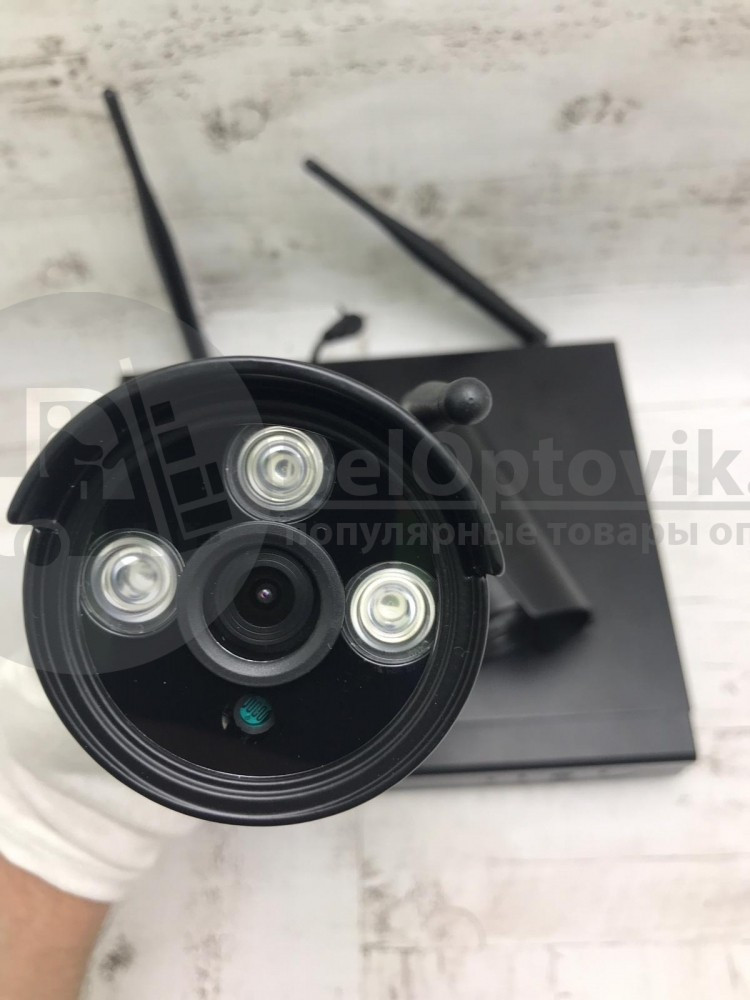 Готовый комплект уличного или внутреннего беспроводного видеонаблюдения на 2 камерывидеорегистратор HD NVR Kit - фото 3 - id-p153788352