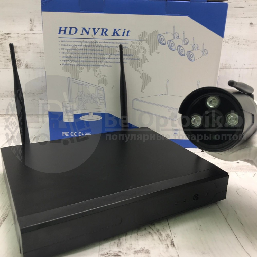 Готовый комплект уличного или внутреннего беспроводного видеонаблюдения на 2 камерывидеорегистратор HD NVR Kit - фото 9 - id-p153788352