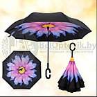Зонт наоборот UnBrella (антизонт). Подбери свою расцветку настроения Фиолетовый цветок, фото 9