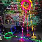 УЦЕНКА Нейро скакалка светящаяся на ногу со светодиодным роликом и ручкой (Тренажер для мозга, фото 3