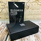 Настольная кожаная Бизнес Лампа с LCD-дисплеем Business Desk lamp Led, фото 3