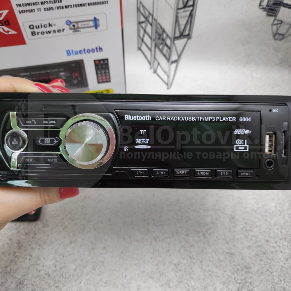 Автомагнитола MP3 CDX-6004 с функцией Bluetooth пульт (Цена - качество) - фото 3 - id-p153788838