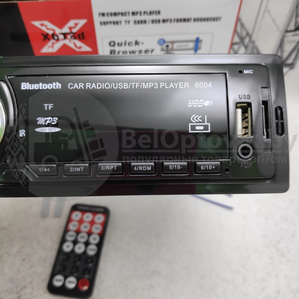 Автомагнитола MP3 CDX-6004 с функцией Bluetooth пульт (Цена - качество) - фото 4 - id-p153788838