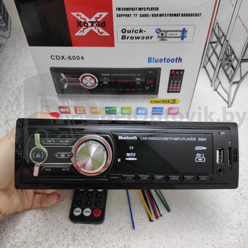 Автомагнитола MP3 CDX-6004 с функцией Bluetooth пульт (Цена - качество) - фото 9 - id-p153788838