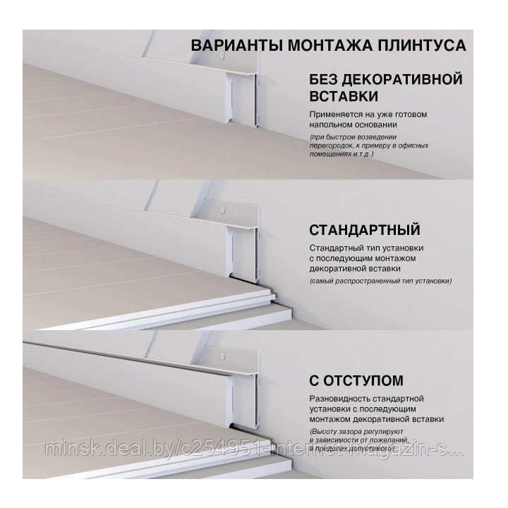 Плинтус для дверей скрытого монтажа