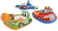 INTEX 59586NP Надувной круг с сиденьем и спинкой Kiddie Floats (77х58 см), до 11 кг, интекс