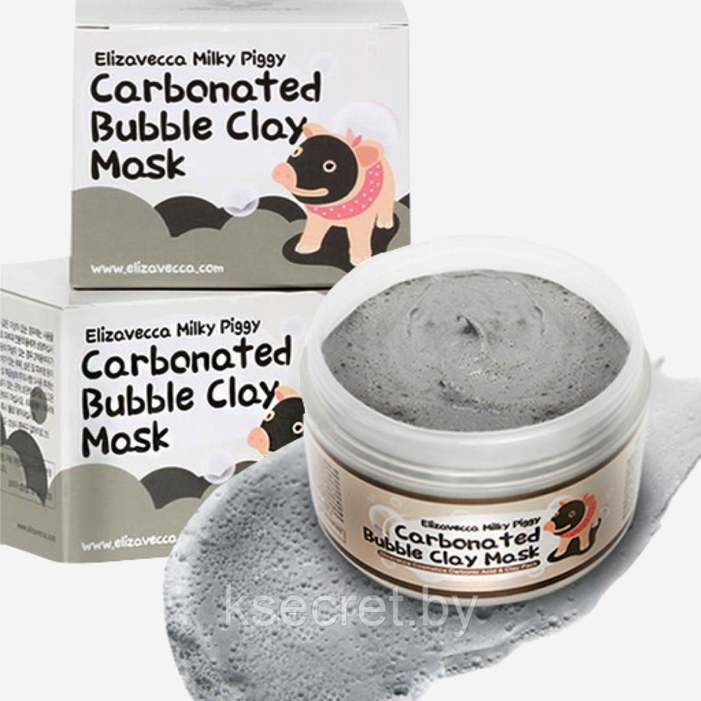 Elizavecca Маска для лица ОЧИЩАЮЩАЯ/ПУЗЫРЬКОВАЯ Сarbonate Bubble Clay Mask, 100 мл - фото 1 - id-p153819147