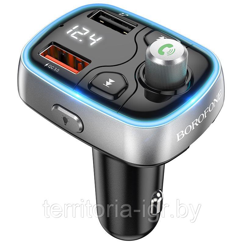 FM-трансмиттер Bluetooth BC32 черный Borofone - фото 2 - id-p153819238