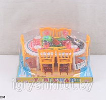 Игровой набор набор мебели "Столовая" с продуктами, арт.998A